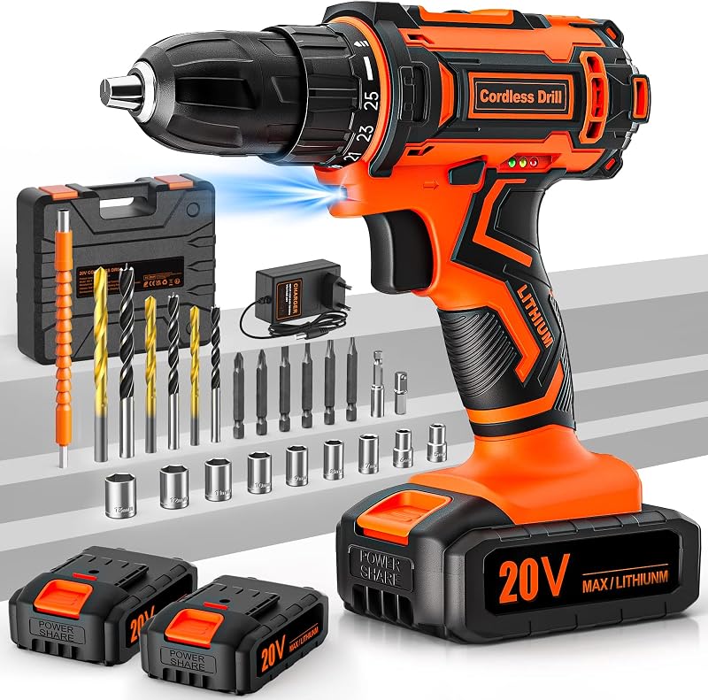 WERKMUT Cordless Drill 20V 24-pc