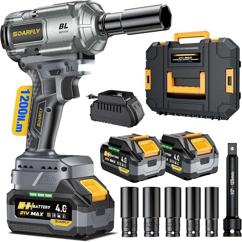 WERKMUT Cordless Impact Wrench 1200 Nm